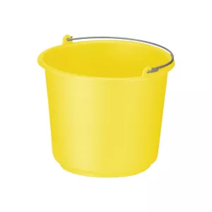 Seau rond jaune 12 litres - gradué